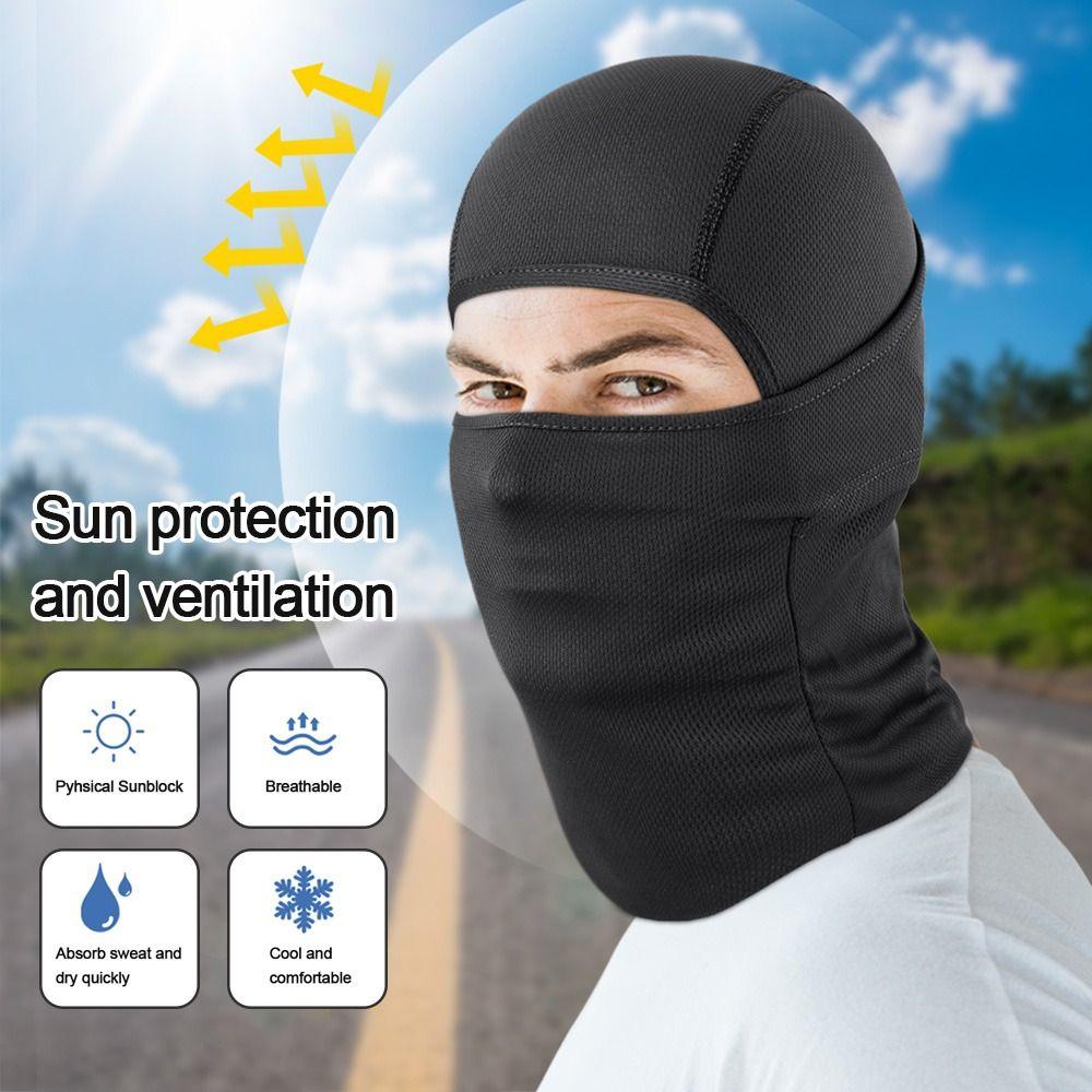 Cycling Helmet Sun Protection Face Hood Face Cover Cooling Neck Cycling Balaclava Full Face Cap