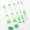 5Pcs/Set DIY Beadable Makeup Brush 5 Sizes Synthetic Kabuki Foundation Loose Powder Eyeshadow Concealer Brow Blush Blending Cosmetic Brush