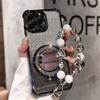 Luxury Bracelet Glitter Shockproof Phone Case For Xiaomi POCO X7 14T Pro Redmi Note 14 Pro Plus 14C 4G 5G Mirror Stand Soft Case