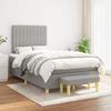 3137301 vidaXL Divan Bed with Mattress Light Grey 120x200cm Fabric