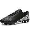 35-45 Men's Low-top Football Shoes Outdoor Long-nailed Blue &White Porcelain Sports Football Boots Large Size Youth Sports Children's Football Boot