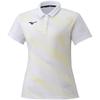 Tennis Collared Game Sweat Quick XS Wear, Shirt, Absorbent, Drying, Deodorant, 62JA1702, White,