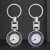 3D Styling Metal Car Key Ring Anniversary Badge Keychain Accessories For Mercedes Benz AMG W205 W204 W203 W211 GLC GLE CLA W212 W213 W201 W210 W124