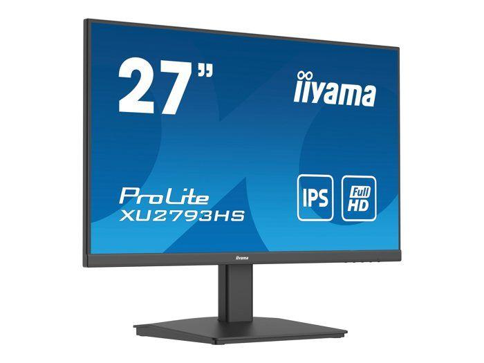 Ecran IIYAMA 27'' Ultra Mince Dalle IPS 16:9 1ms 100Hz 250cd/m² 1920x1080 1xHDMI 1xDisplayPort Haut-parleurs 2 X 2W + Écouteurs TCO