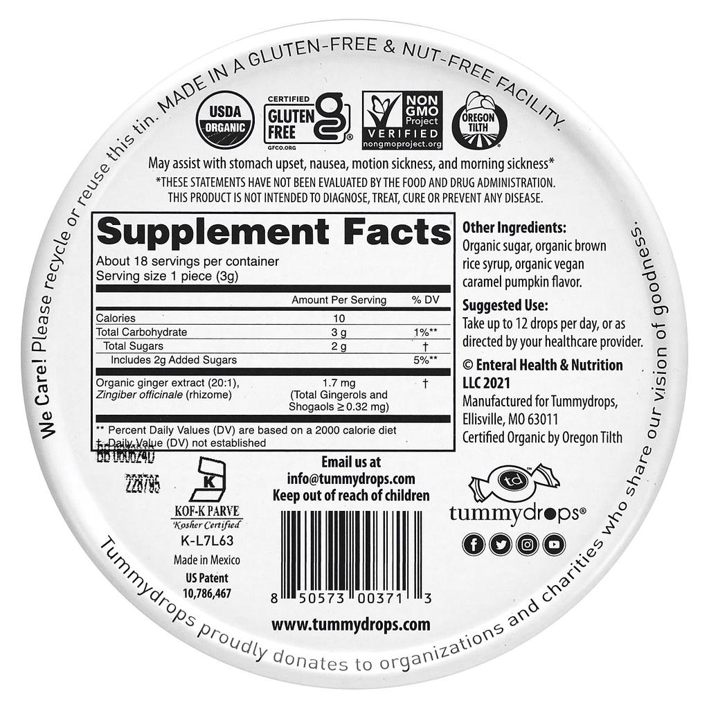 Organic Caramel Pumpkin Ginger Spice, 18 Drops