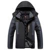 Men's Fall and Winter Warm Jacket Jacket Outdoor Hiking Soft Shell Warm Jacket Plus Size Padded and Thickened Jacket