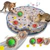 Smart Interactive Cat Toys Ball Fast Rolling In Pouch Hide and Seek Kitten Toy Motion Activated Interactive Cat Toy for Indoor