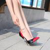 16Cm Metal Heel Fine Heel Color Matching Large Size High Heels Hollow Huizhou Women's Shoes