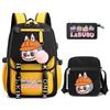 3Pcs/set Cute  Printed Backpack with Shoulder Bag Pencil Case Schoolbag Teenager Student Boy Girl Large Capacity Bookbag