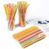 Fluorescent Bendable Drinking Straws Disposable Beverage Straws Wedding Decor