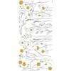 Lilipinso Sticker XL Decorative Sticker Large Wild Flowers 64 X 130 Cm