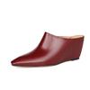 Fashion New Footwear Wedges Slides Slippers Shoes for Women 2025 Fashion Square Toe Ladies High Heels Pumps Slippers Shoes Female Mules