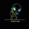 10.2*15CM Funny Personalized Fashion Alien Personality Ufo Car Sticker Vinyl Decal Car Windows Decor