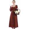 Ladies Retro Dress Medieval Classic Victorian Dress Long Dress Regent Era