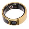 Smart Ring Gold Touch Display Screen Gesture Control IP68 Water Proof Sleep Activity Fitness Tracker Ring Size 8