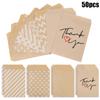 25/50pcs 13x18cm Kraft Paper Candy Cookie Bags Wedding Favors Thank You Gift Packing Bag For Guest Birthday Party Decor Supplies