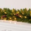 180cm/6 Feet Christmas Garland Green Led String Lights Artificial Rattan  Outdoor Decor