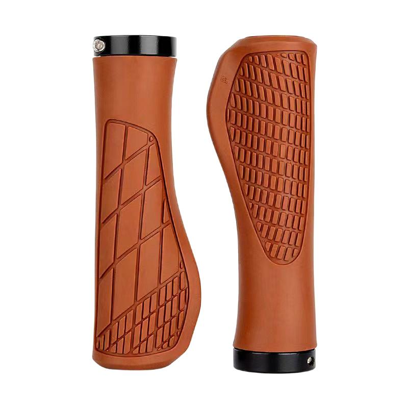 1Pair Bicycle Grips Shockproof Bike Handlebar Cover Anti-Slip Lockable Grips Ergonomic Cycling Rubber Handle Grips