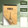 50/100 Sheets Partition/Blank Draft Paper Tearable Painting Sketchbook Simple Notebook  Gift