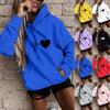 FO Women Fashion Casual Fun Print Hooded Sweatshirt Loose Sports Tops Pullover