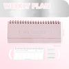 54 Sheets Weekly Planning Notebook Stationery Work Reminder Memorandum Can Stand Table Planner Stationery Daily Schedules