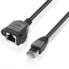 1 X RJ45 Male To Female Ethernet Network Extension Cable 1.5m/4.9ft Cord Black