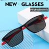 Men's Trendy Sports Photochromic Glasses Fashion Color Changing Anti-blue Myopia Eyewear Unisex Sunglasses Eyeglasses 0 To -4.0