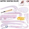 French Curve Cutting Rulers Ruler Sewing Tools Accessories Tailor Measuring Kit Drawing Yardstick Sleeve Arm DIY Sewing Accessories HMM