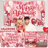Valentine's Day Party Background Cloth, Holiday Decoration Supplies, Valentine's Day Atmosphere Decoration, Hanging Cloth