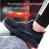 New Labor Insurance Shoes Breathable and Lightweight Steel Head Safety Shoes Wear-resistant Belt Steel Plate Protective Shoes Men
