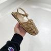 Women's Gladiator Sandals 2024 New Summer Women's Casual Trend Flat Sandals Fashion Elegant Weave Comfortable Sandals Sandalias