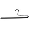 Seiei [MAWA (Seiei Original Set) Single Hangers, Black, Set of 4 (120491)] Non-Slip MAWA Hangers for Pants, Slacks, Trousers, Scarves, and Scarves