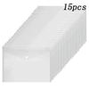 15pcs/set Convenient Clear PVC  A5/A4  Binder Pockets Clear Zipper Folders Plastic Envelopes Poly Clear Zip Envelopes