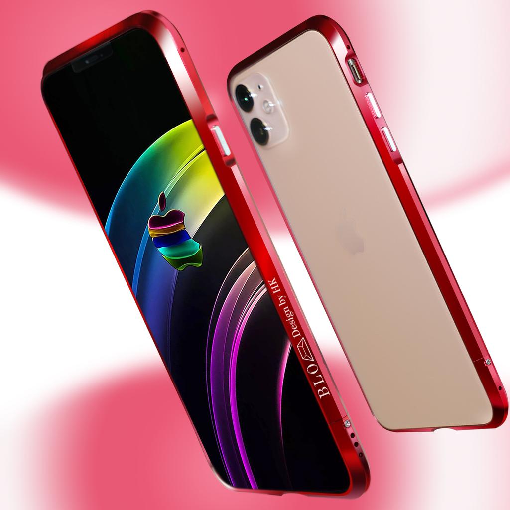 Cases For iPhone 14 13 12 11 Pro Max Metal Frame Aluminum Bumper Case For Iphone XS XR Shell Protective Phone Accessories