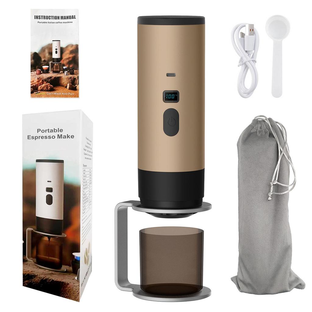 Portable Electric Espresso & Americano Coffee Maker with Heating Pump