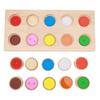Wooden Memory Matching Game Color Recognition Improve Coordination Senile Dementia Memory Game