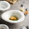 Irregular White Ceramic Bowl Dinner Plate Noodle Bowls Soup Bowl Fruit Plate Salad Bowls Dessert Plate Dish Decorative Tableware