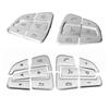 Car Styling Steering Wheel Button Covers Trim Stickers for Mercedes Benz GLC X253 C Class W205 CLA GLA A Class