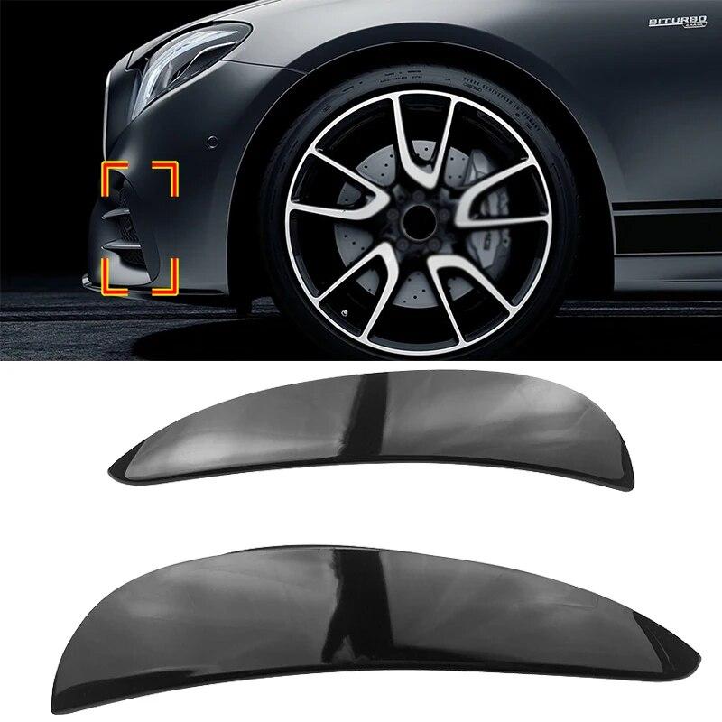 Front Bumper Trim Lip Side Fender Canards Fin Splitter For Benz W213 C238 E180 E200 E220 E250 E300 E43 E53 AMG Line 2016-