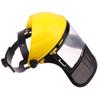 Garden Grass Trimmer Safety Helmet Hat With Full Face Mesh Protective Mask For Logging Brush Cutter Forestry Protection