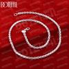 925 Sterling Silver 4mm Articulated Chain 18 Inch Necklace Fashionable Wedding Jewelry