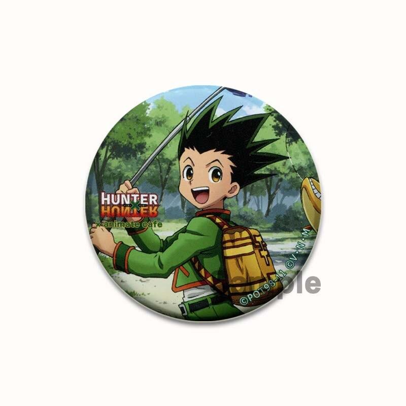 58mm Anime Hunter X Hunter Brooches Cartoon Cosplay Badges for Backpack Clothes Fashion Jewelry Accessories Manga Icon Pin Decor
