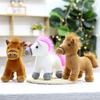 Plush Toy Rotatable Simulation Pony Doll Zodiac Horse Ornament Rag Doll Year of Horse Mascot