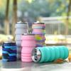 Silicone Collapsible Water Bottle Wear-resistant Sport Bottle New Folding Water Cup