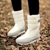 Winter Women Man Fur Snow Boots New Wool Outdoor High Boots Lady Fluffy Thick Warm Waterproof Anti Slip Fashion Cotton Shoe