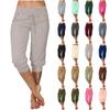 Pants For Women Casual Summer Drawstring Elastic Waist Pant With Pockets