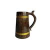 Wooden Beer Mug, Mango Wood with Sheesham Finish, Barrel Style, Lightweight & Durable, for Craft Beer, Home Bar, Café, Party, Gift