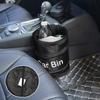 Collapsible Black Car Trash Can Pack Trash Bag Rubbish Waste Bin for Little Leak Proof Car Cooler Bag Garbage Bag