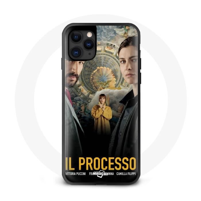 Coque Iphone 13 Mini - MANIACASE - Silicone Noir - Design Film Italien - Protection Souple - Mixte