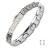 Hachi 12-Piece 99.99% Pure Germanium Bracelet for Men, Anti-Static Magnetic Tungsten All-Germanium (Silver, 20)